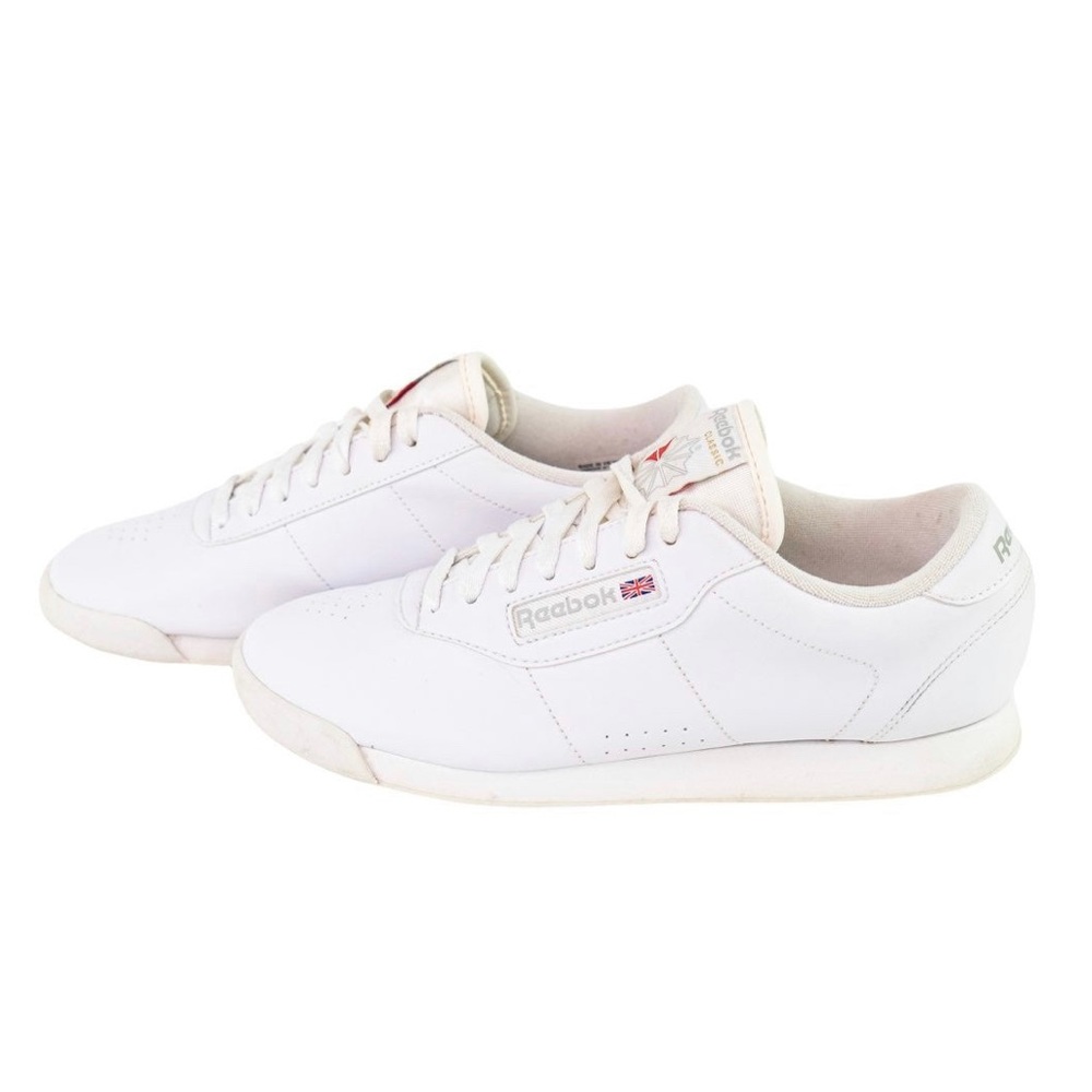 Vintage Reebok Classic White Leather Athletic Shoes Retro Womens Size US 8.5